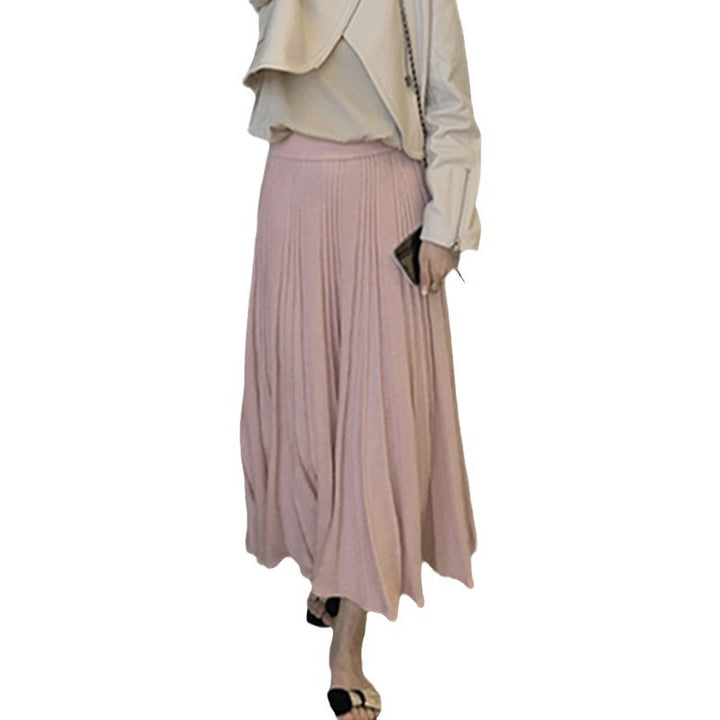 Damen Eleganter, plissierter Maxi-Rock Drune