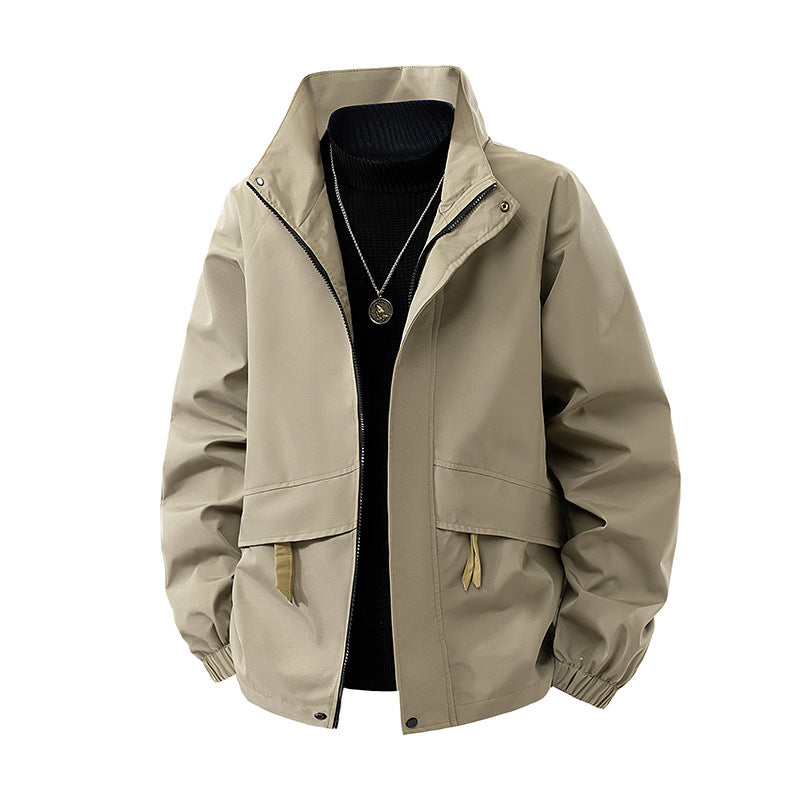 Damen Leichte Oversize‑Übergangsjacke ohne Kapuze mit Kordelzug, Pattentaschen & elastischen Bündchen Drune