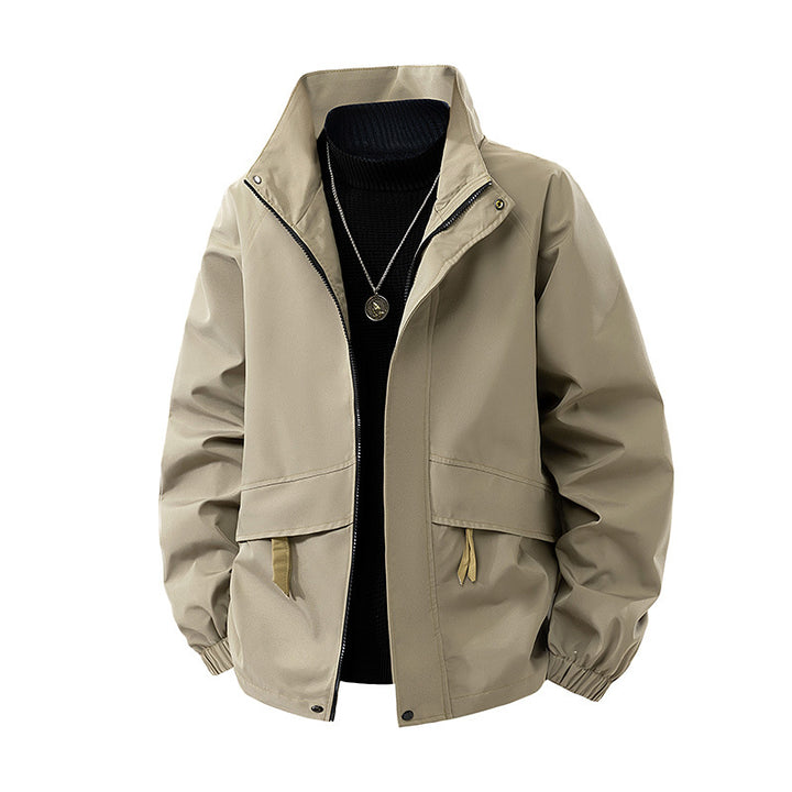 Damen Leichte Oversize‑Übergangsjacke ohne Kapuze mit Kordelzug, Pattentaschen & elastischen Bündchen Drune