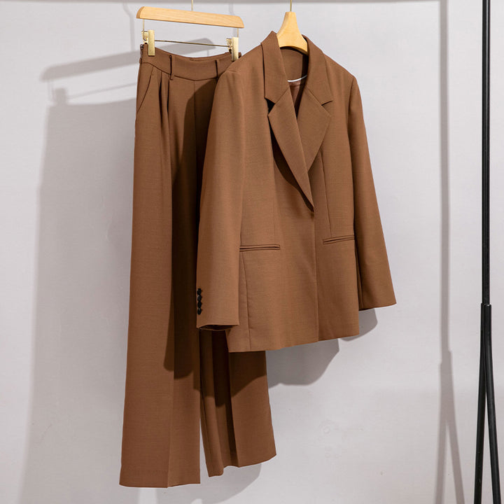 Damen Longline-Blazer mit verdeckter Knopfleiste und schmaler Silhouette Drune