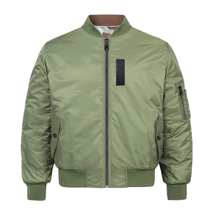 Herren  Classic Pilot Bomberjacke mit Utility-Ärmeltasche und gestepptem Futter Drune