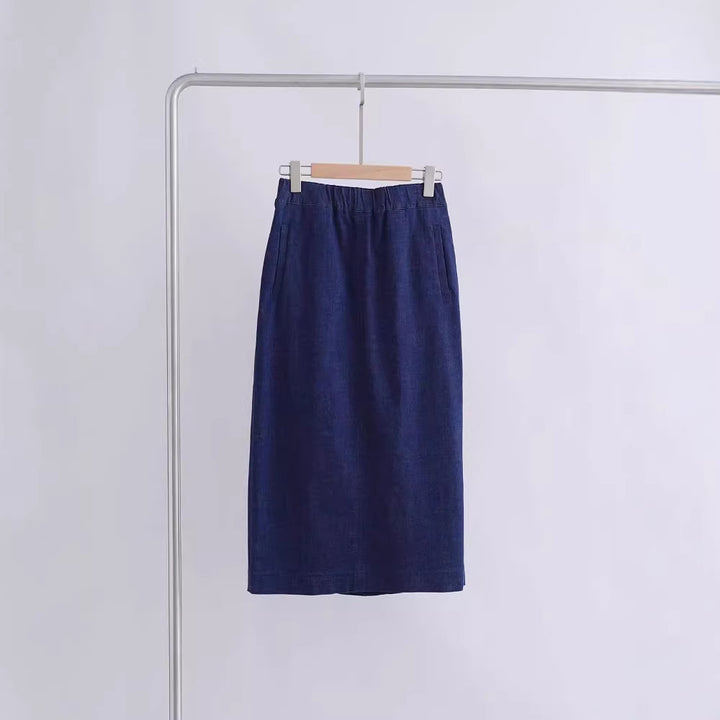 Damen Elegant geschnittener Midirock Drune