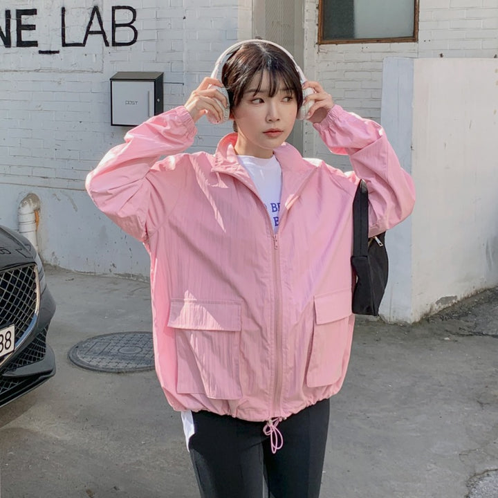 Damen Übergangsjacke mit voluminösen Ärmeln und praktischen Taschen Drune