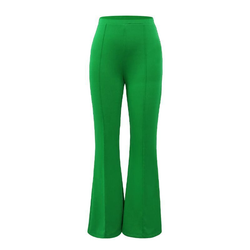 Damen Elegante und farbenfrohe Langarmbluse mit hohen Bundhosen Drune