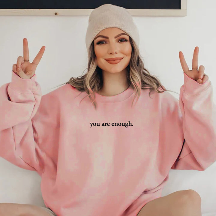 Damen Sweatshirt mit inspirierendem Schriftzug Drune