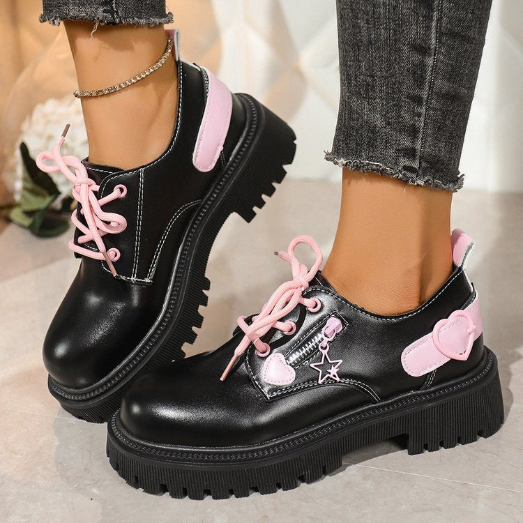 Damen Modische Schnürstiefeletten mit ausgefallenem Design Drune