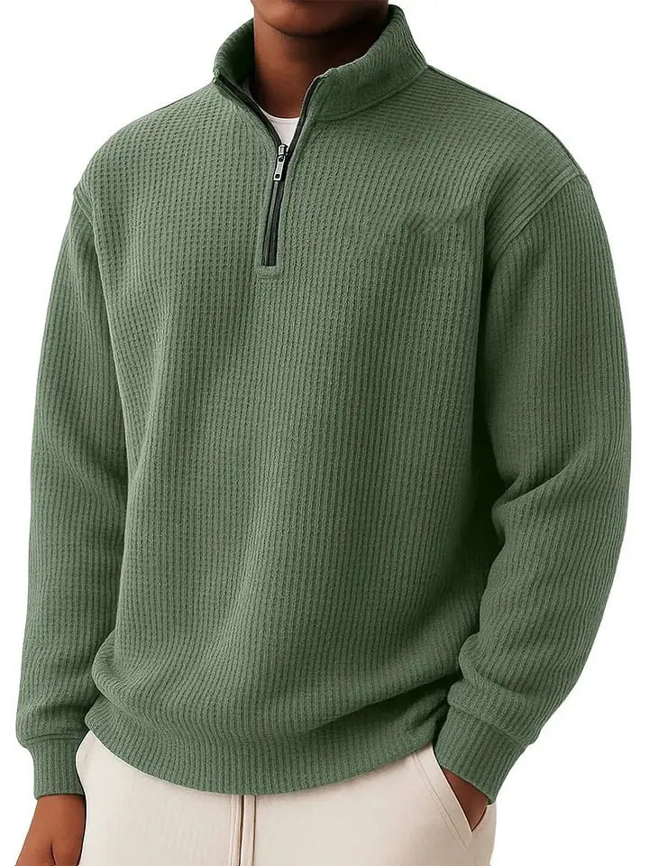 Herren Hochwertiger Pullover mit Reißverschluss Drune