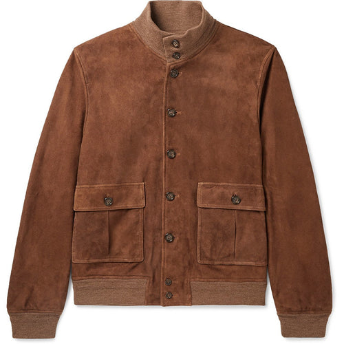Herren modische Übergangsjacke mit hohen Kragen und aufgesetzten Taschen Drune