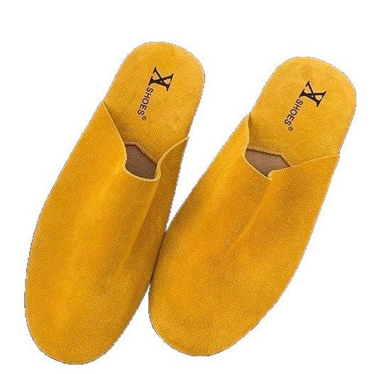 Damen Komfortable Slipper aus hochwertigem Wildleder Drune
