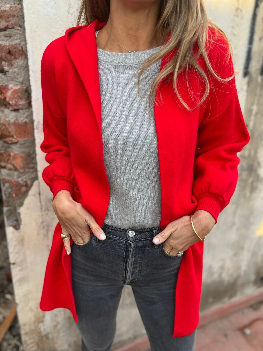 Drune | Wollene Taschenkapuzenmitteljacke