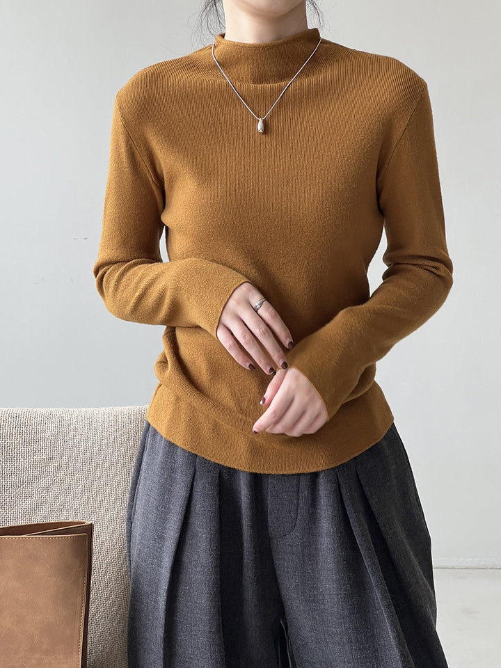 Drune Halbturtleneck gebürsteter Soft-Touch-Pullover