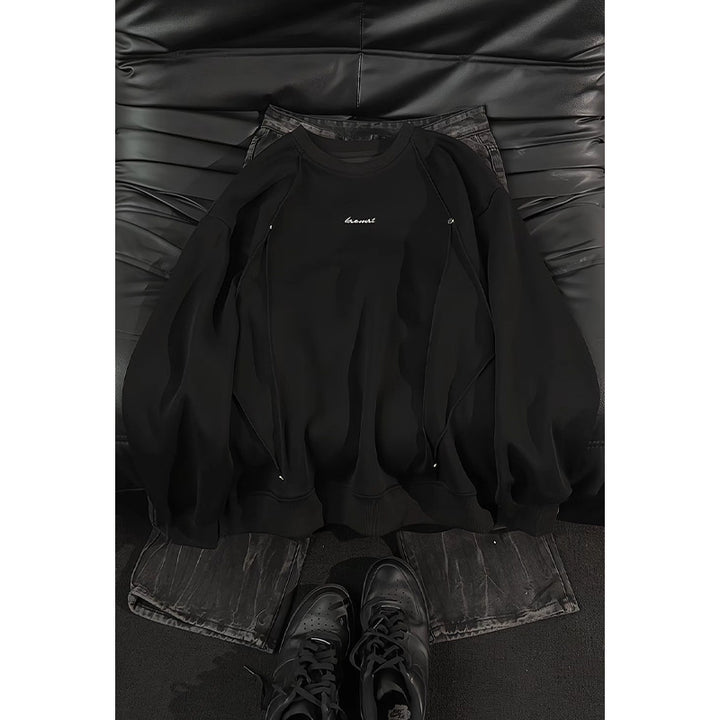 Damen Lässiger Oversized Sweatshirt mit eleganten Akzenten Drune
