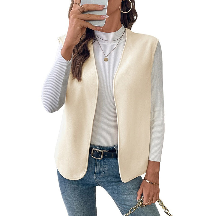 Damen Elegantes ärmelloses Blazer-Oberteil Drune