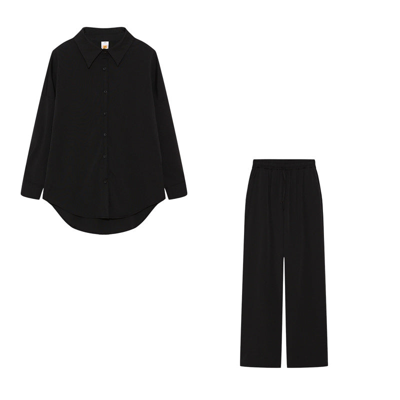 Damen Elegantes Freizeitanzug-Set mit lockerem Schnitt und feinem Stoff Drune