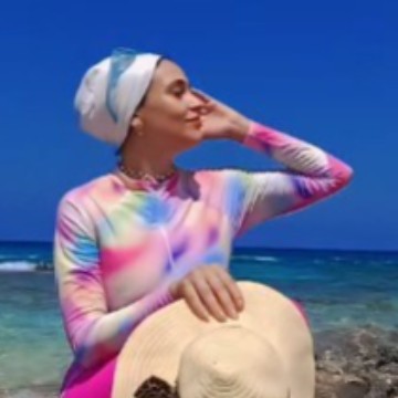 Damen Modischer Beachwear-Anzug mit Wickeldesign Drune
