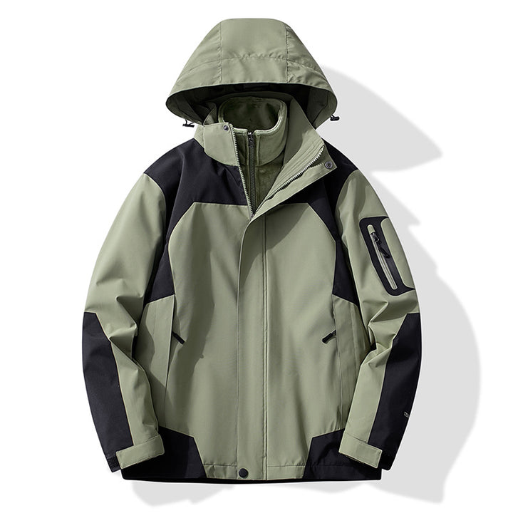 Damen Multifunktionale Trekking-Softshelljacke mit herausnehmbarer Fleece‑Innenlage und Kapuze Drune
