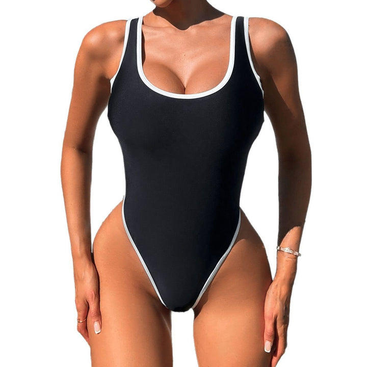 Damen Vintage Sportlicher Badeanzug Drune