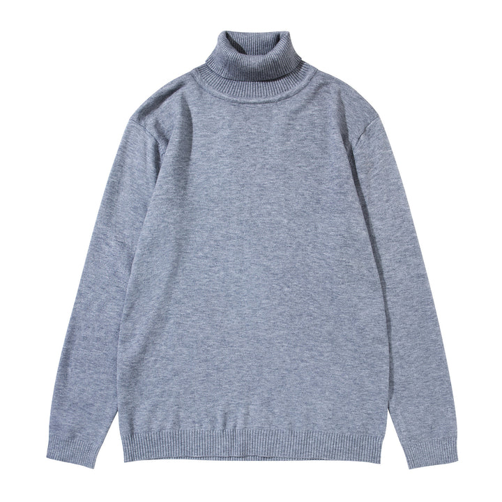 Unisex Rollkragenpullover aus feinem Feinstrick mit geripptem Kragen und überschnittener Schulter Drune