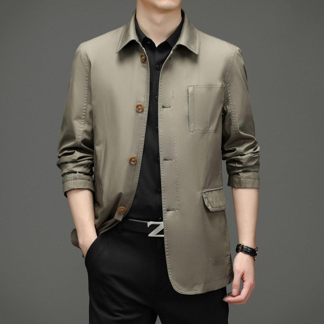 Herren elegante Übergangsjacke mit praktischen Taschen und modernem Schnitt Drune