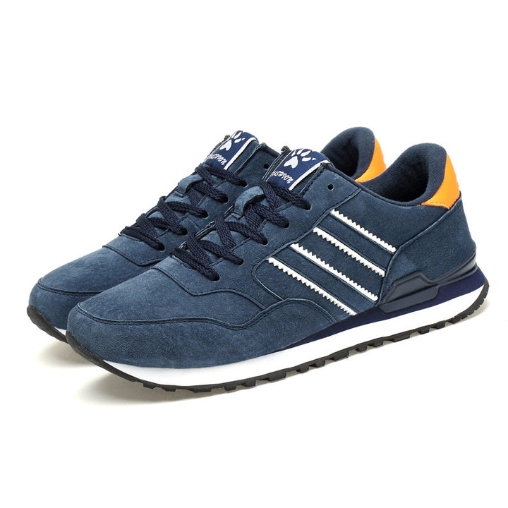 Herren retro Sneaker mit Wildlederoptik, gepolsterter Fersenpartie und rutschfester Laufsohle Drune