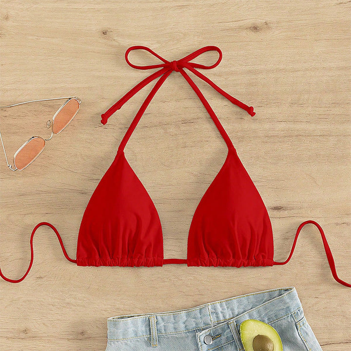 Damen Triangel-Bikinioberteil mit verstellbaren Bindebändern Drune