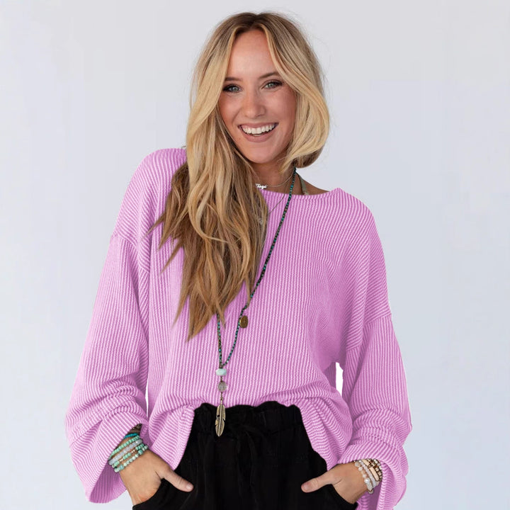 Damen lässiges Langarmshirt Drune