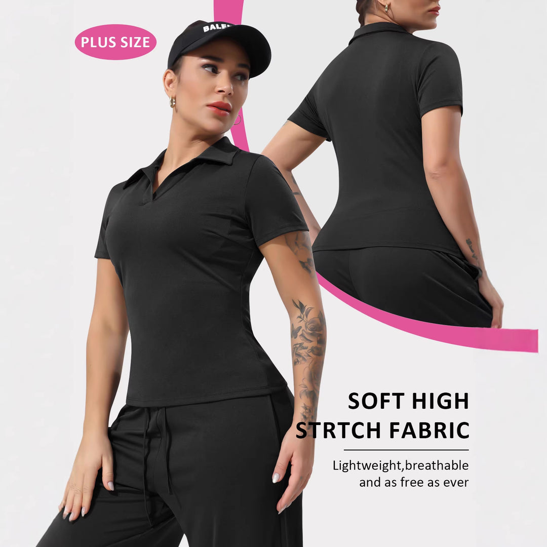 Damen Tailliertes Funktions-Polo mit Stretchjersey und Performance-Atmungsaktivität Drune