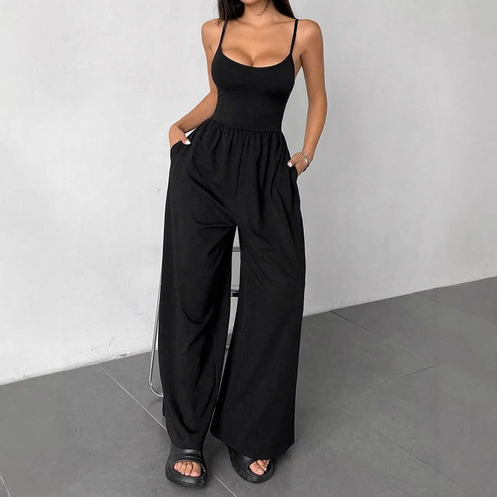 Damen Maxikleid mit trägerlosem Design und seitlichen Taschen Drune