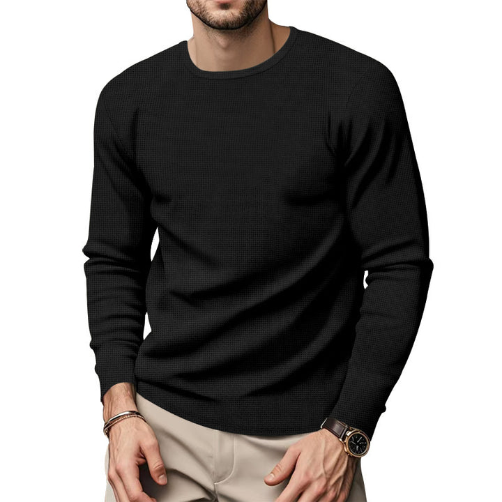 Herren Langarmshirt im strukturierten Design Drune