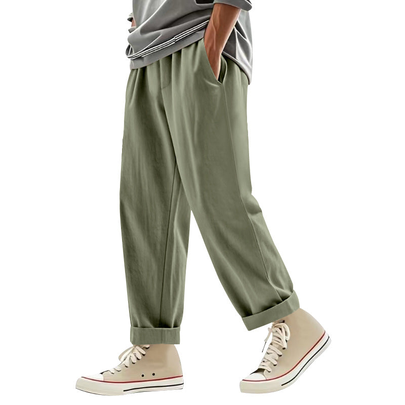 Herren lässige Freizeithose mit eleganten Falten und komfortablem Schnitt Drune