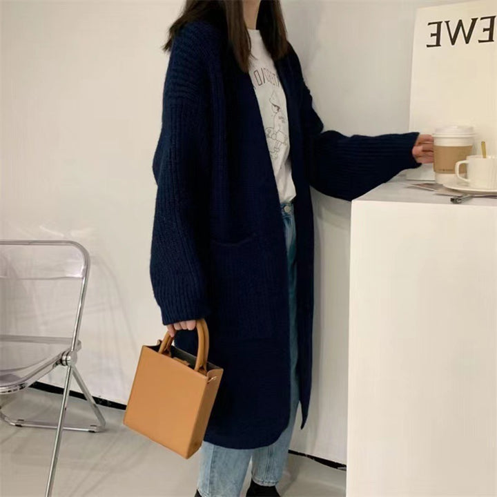 Damen Strickcardigan mit lockerer Silhouette und tiefen Taschen Drune