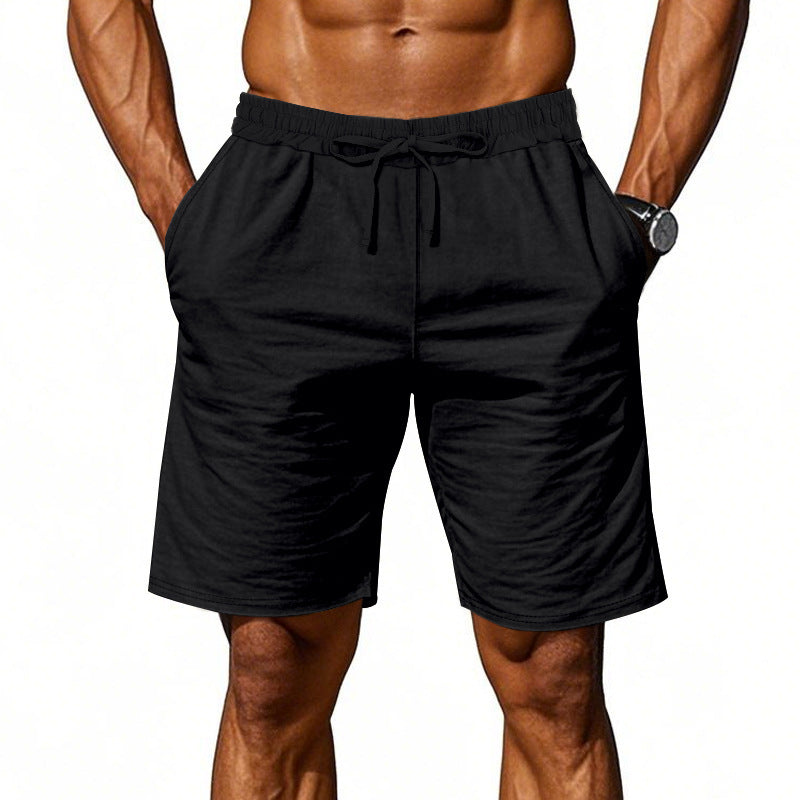 Herren nan lässige Baumwollmix Freizeitshorts mit elastischem Bund und Seitentaschen Drune
