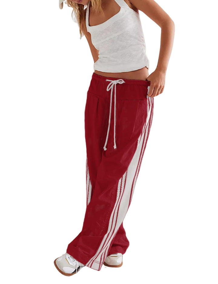 Damen Lässige Sporthose mit seitlichen Streifen Drune