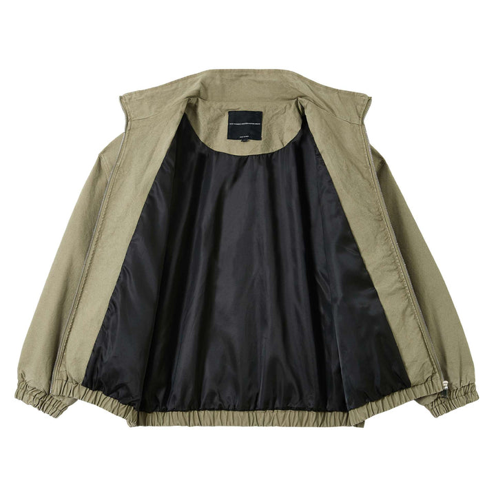 Unisex Kurze Canvas-Fieldjacke im Utility‑Look mit hohem Stehkragen und elastischem Saum Drune