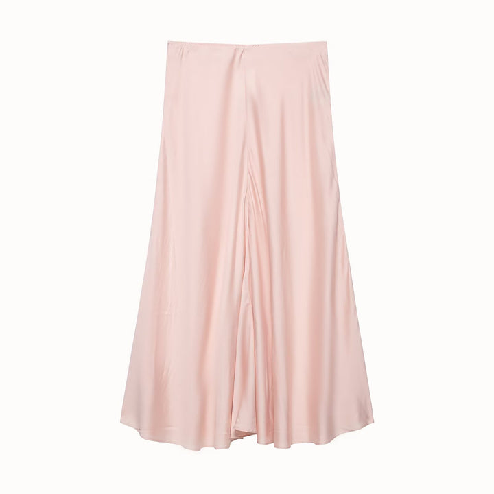 Damen Fließender Maxirock mit taillenhohem Bund und A‑Linien‑Silhouette Drune