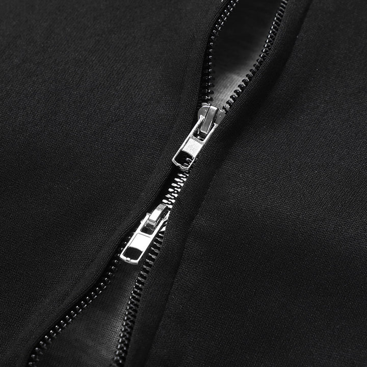 Herren Modische Kapuzenjacke mit hohem Kragen Drune