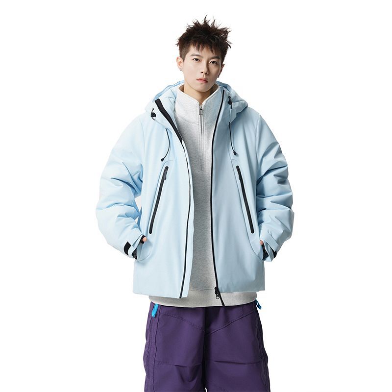 Herren wattierte, wasserabweisende Tech-Outdoorjacke mit Kapuze Drune