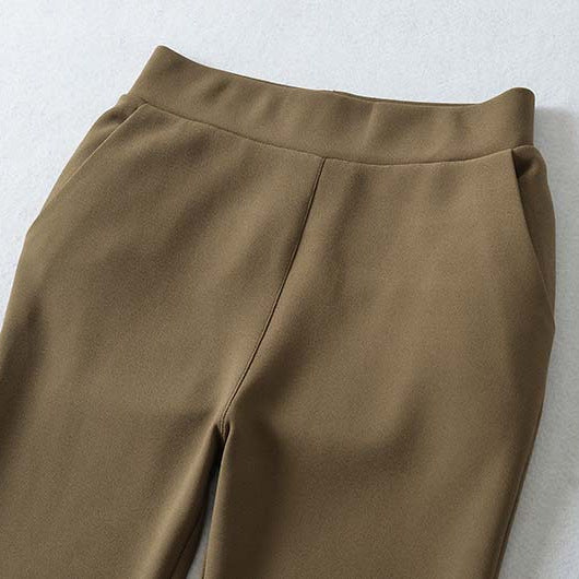 Damen hochtaillierte Stretch‑Schlaghose mit weitem Bootcut‑Schnitt Drune