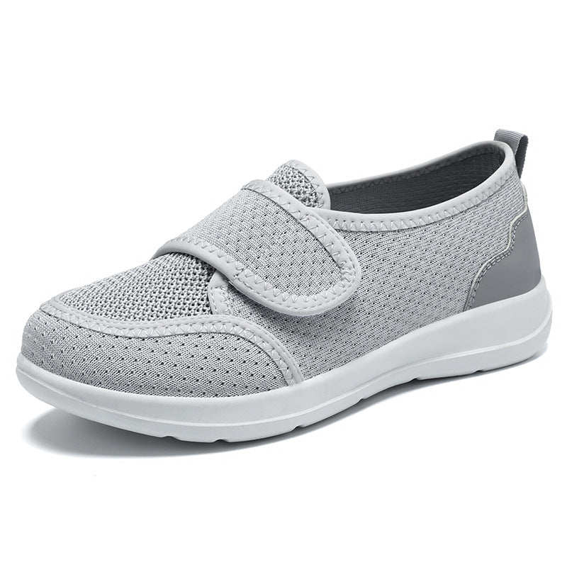 Damen Atmungsaktive Slip-On Freizeitschuhe mit verstellbarem Klettverschluss Drune