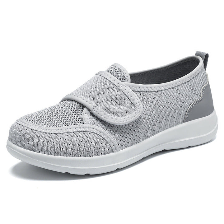 Damen Atmungsaktive Slip-On Freizeitschuhe mit verstellbarem Klettverschluss Drune