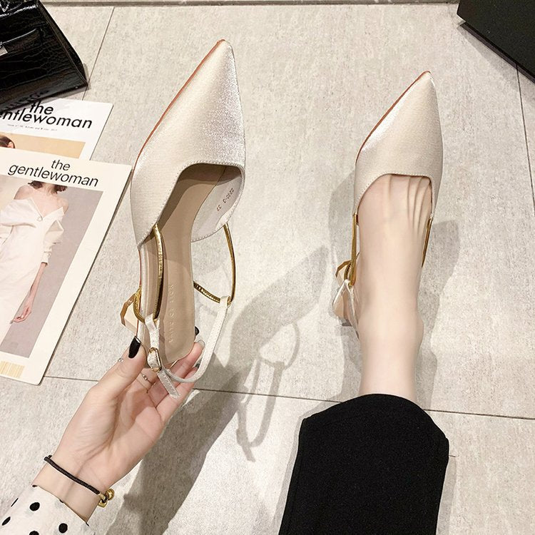 Damen Slingback Pumps mit elegantem Metallverschluss Drune