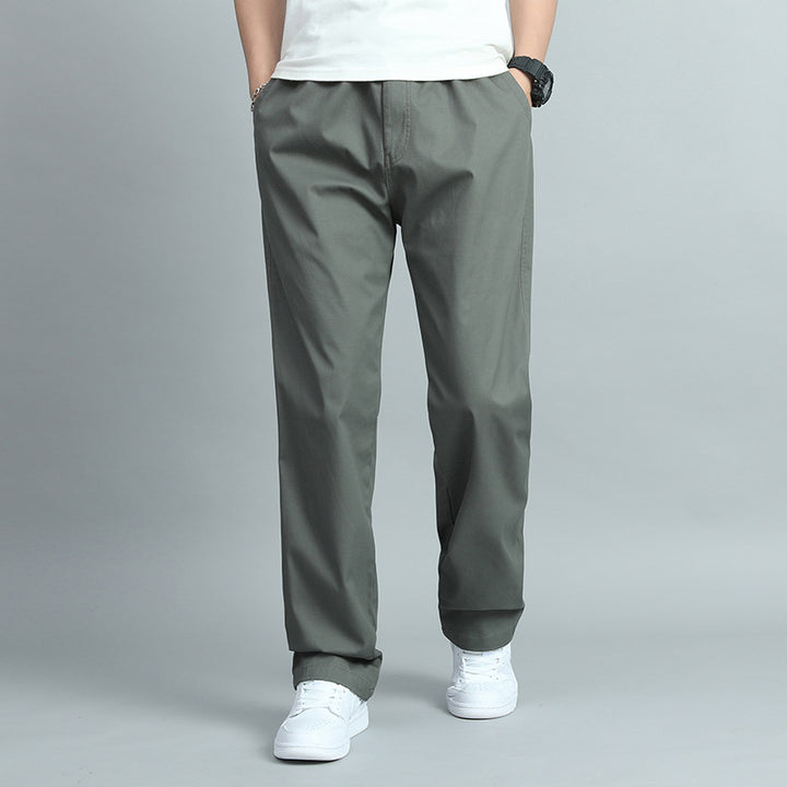 Herren Bequeme Chino-Baumwollhose Drune