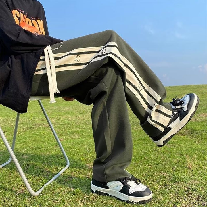 Damen Sportliche Jogginghose mit seitlichen Streifen Drune