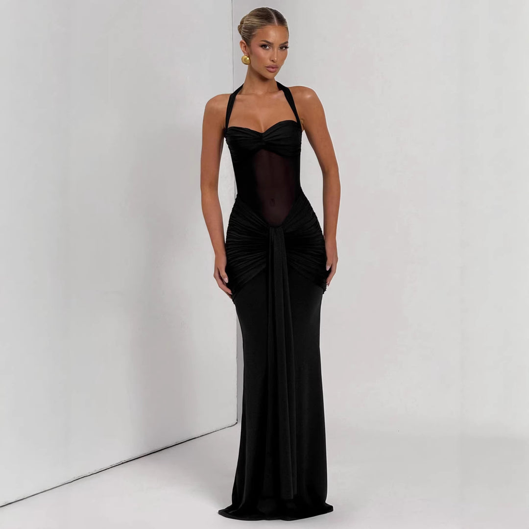 Damen Elegantes Abendkleid mit figurbetontem Schnitt und raffinierten Drapierungen Drune