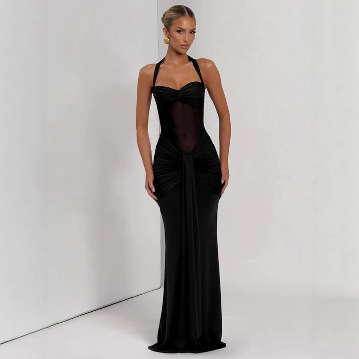 Damen Elegantes Abendkleid mit figurbetontem Schnitt und raffinierten Drapierungen Drune