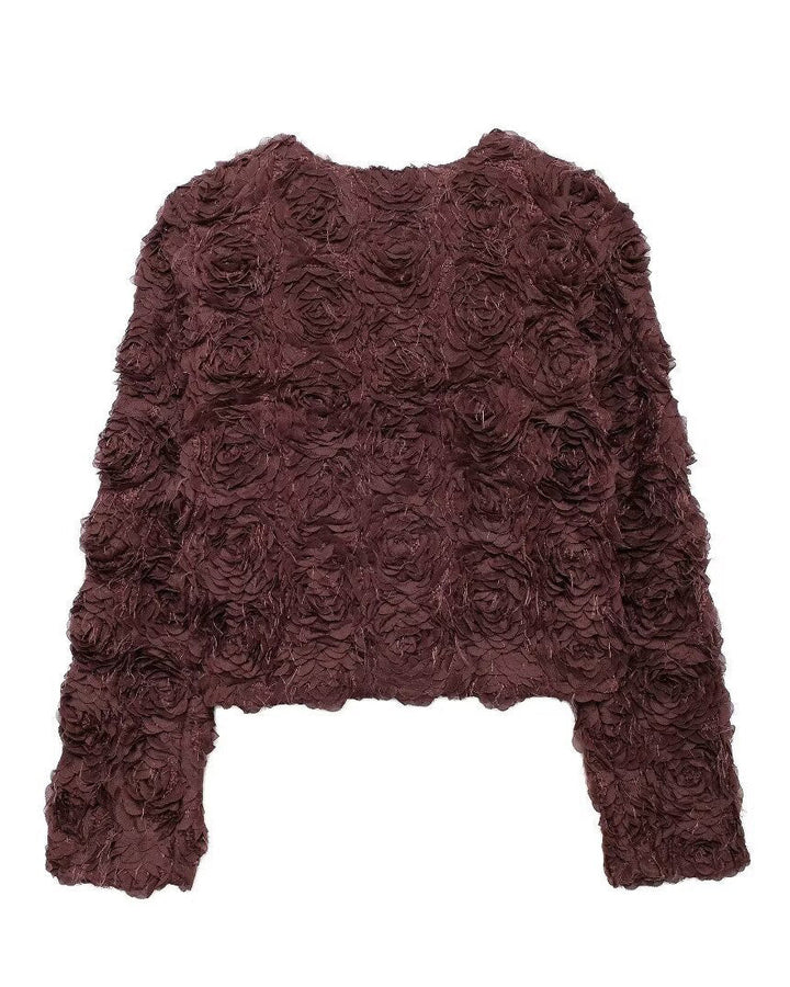 Drune | Garten Rundhals Blüten Kurzjacke