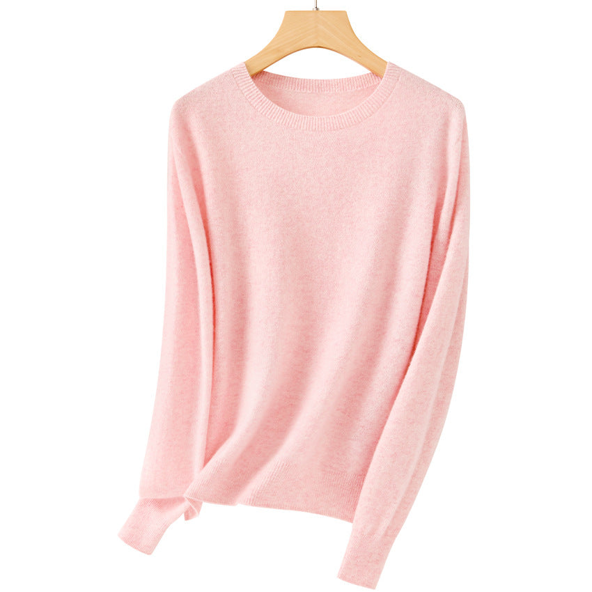 Damen Feiner Rundhals-Feinstrickpullover mit leichter Oversize-Passform Drune