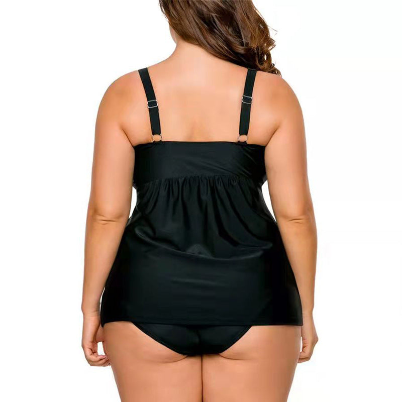 Damen Tankini-Badeanzug mit schmeichelndem Schnitt und verstellbaren Trägern Drune