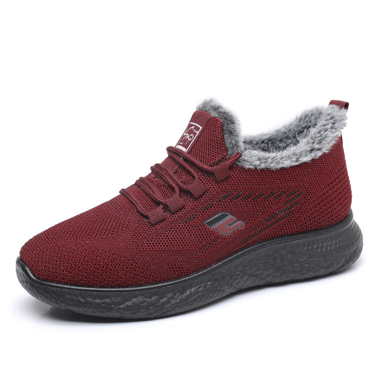 Damen Athletische und warme Sneakers mit Fleece-Innenfutter Drune