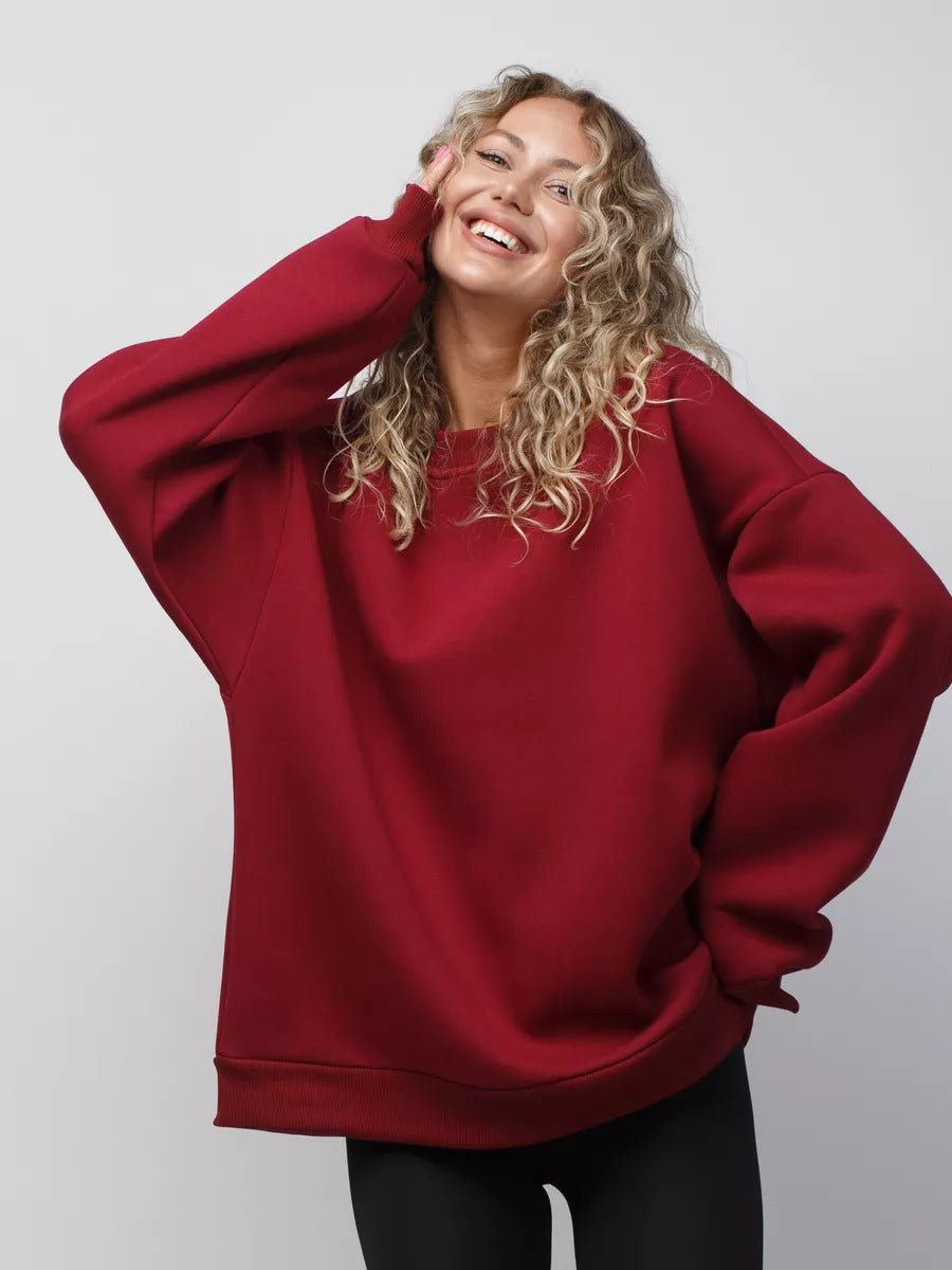 Damen oversized Komfort-Sweatshirt Drune